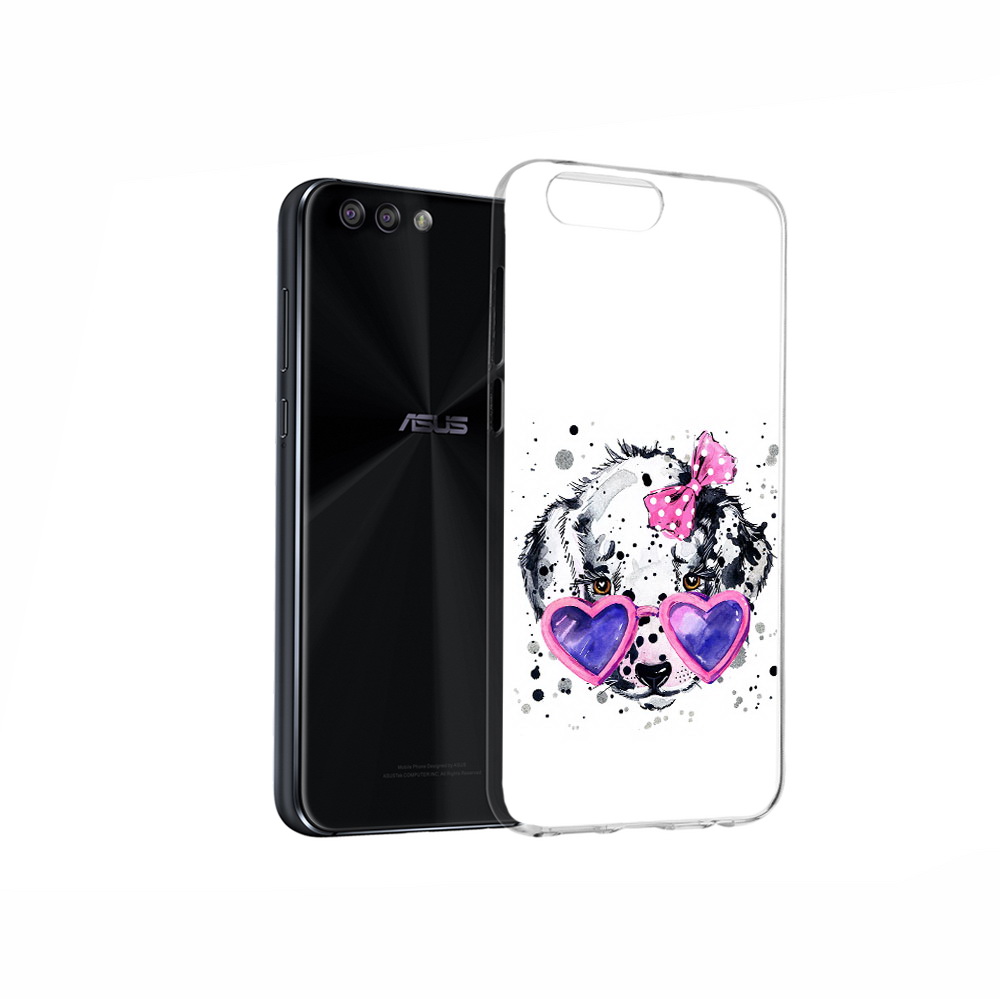 

Чехол MyPads Tocco для Asus ZenFone 4 долматинец в очках, Прозрачный, Tocco