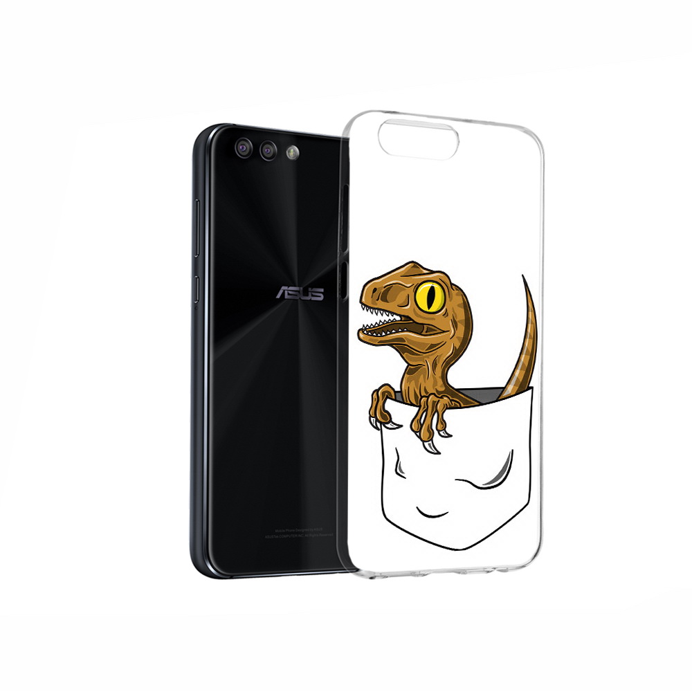 

Чехол MyPads Tocco для Asus ZenFone 4 динозавр в кармане, Прозрачный, Tocco