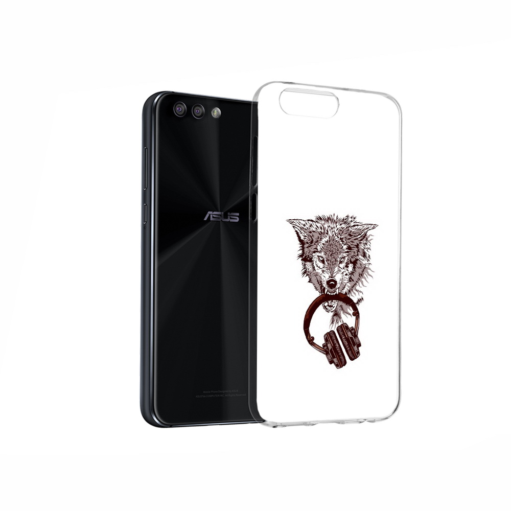 Чехол MyPads Tocco для Asus ZenFone 4 дикий волк