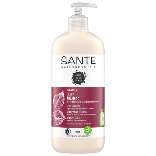 Купить Шампунь Sante для блеска волос с био-берёзой и растительными протеинами 500 мл