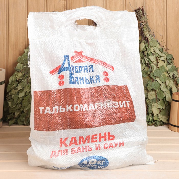 

Камень для бани "Талькомагнезит" колотый, мешок 10 кг