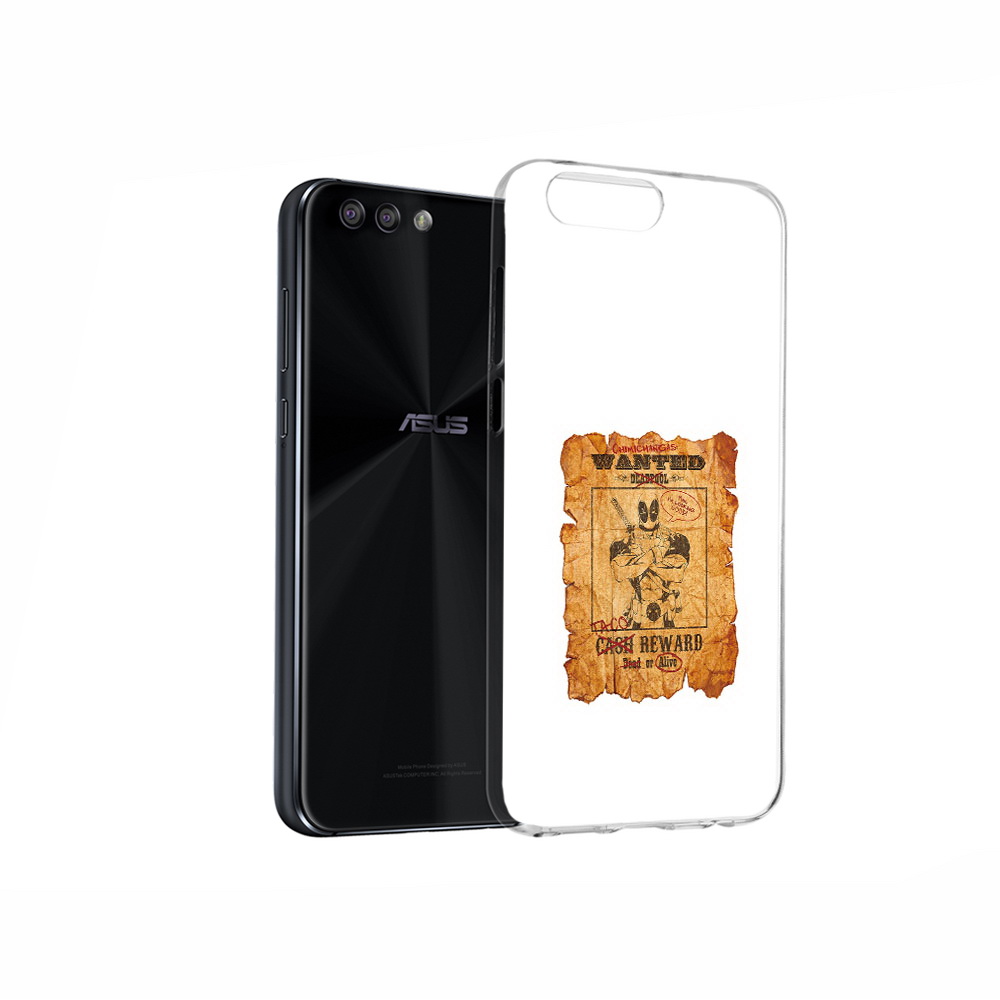 Чехол MyPads Tocco для Asus ZenFone 4 дедпул