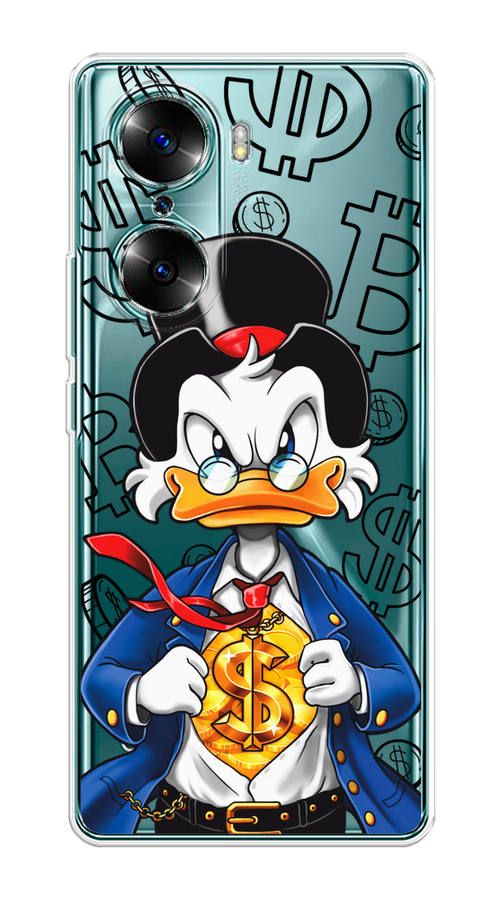 

Чехол на Honor 60 "Scrooge Goldman", Черный;белый;синий, 6106650-1
