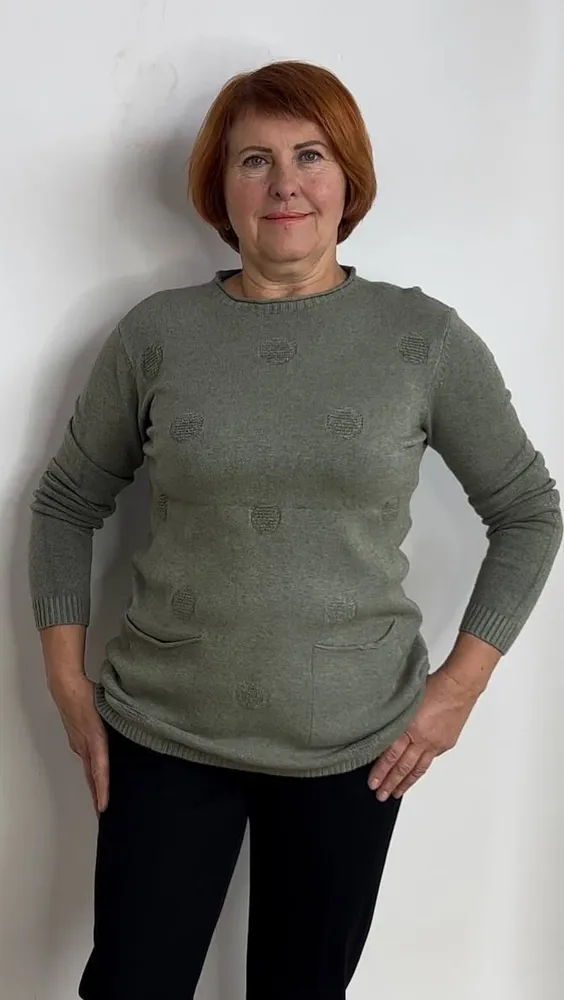 Джемпер женский Ital 5211 зеленый 46-48 RU