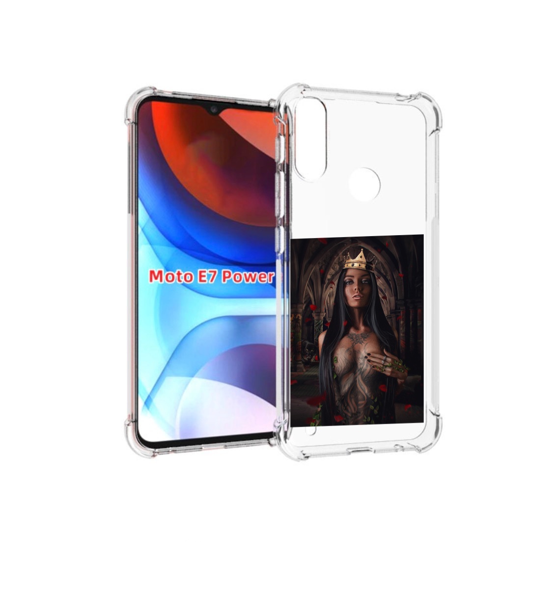 

Чехол MyPads багровый-пик для Motorola Moto E7 Power, Прозрачный, Tocco