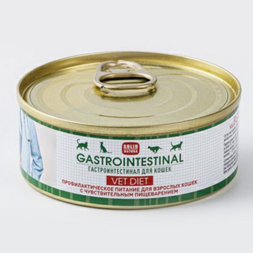 Влажный корм Solid Natura Gastrointestinal диетический для кошек 100 г