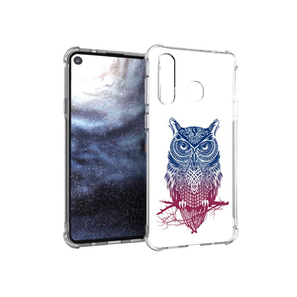 

Чехол MyPads Tocco для Samsung Galaxy A8s хиппи сова (PT124633.501.664), Прозрачный, Tocco
