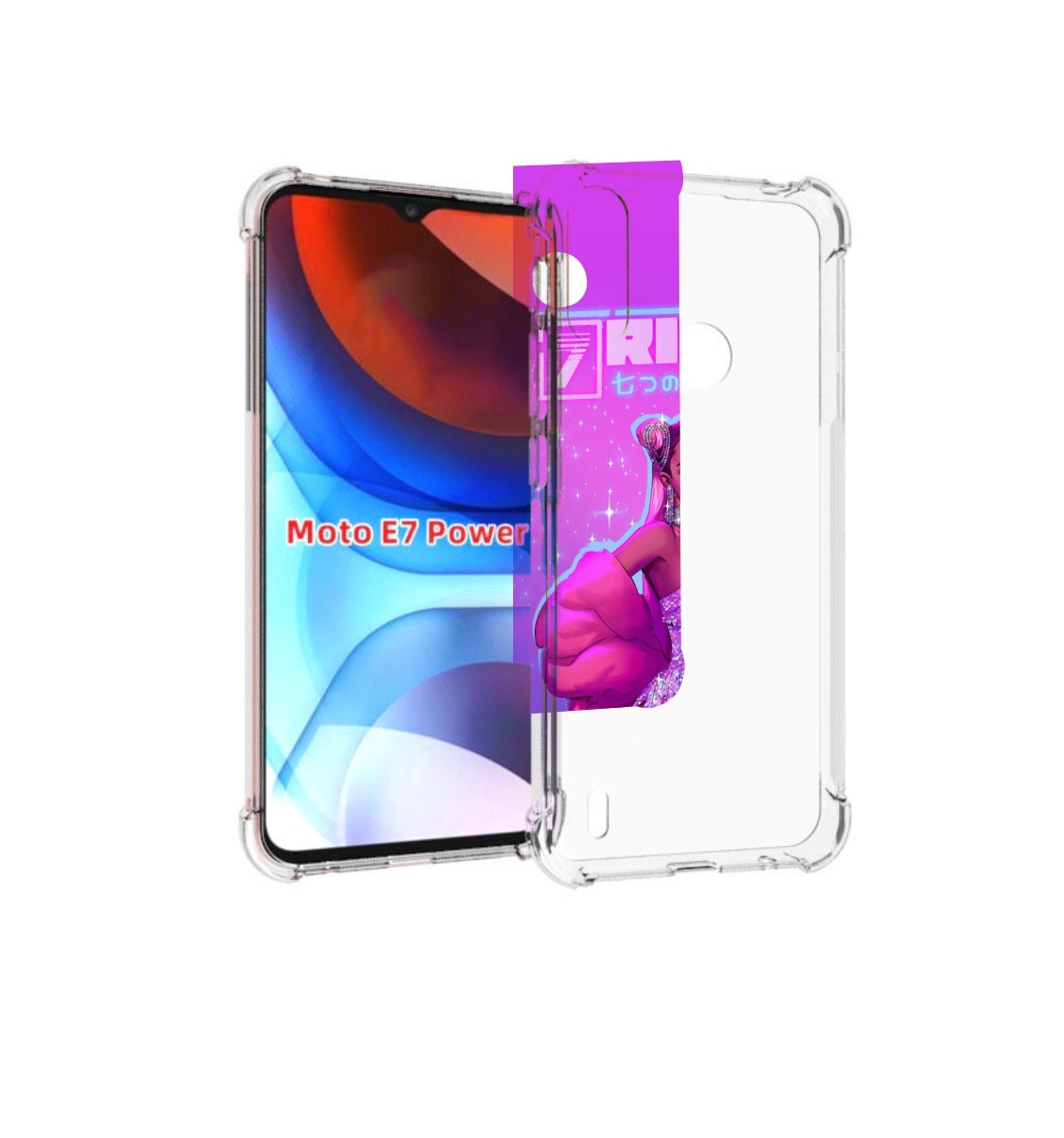 

Чехол MyPads ариана-гранде для Motorola Moto E7 Power, Прозрачный, Tocco