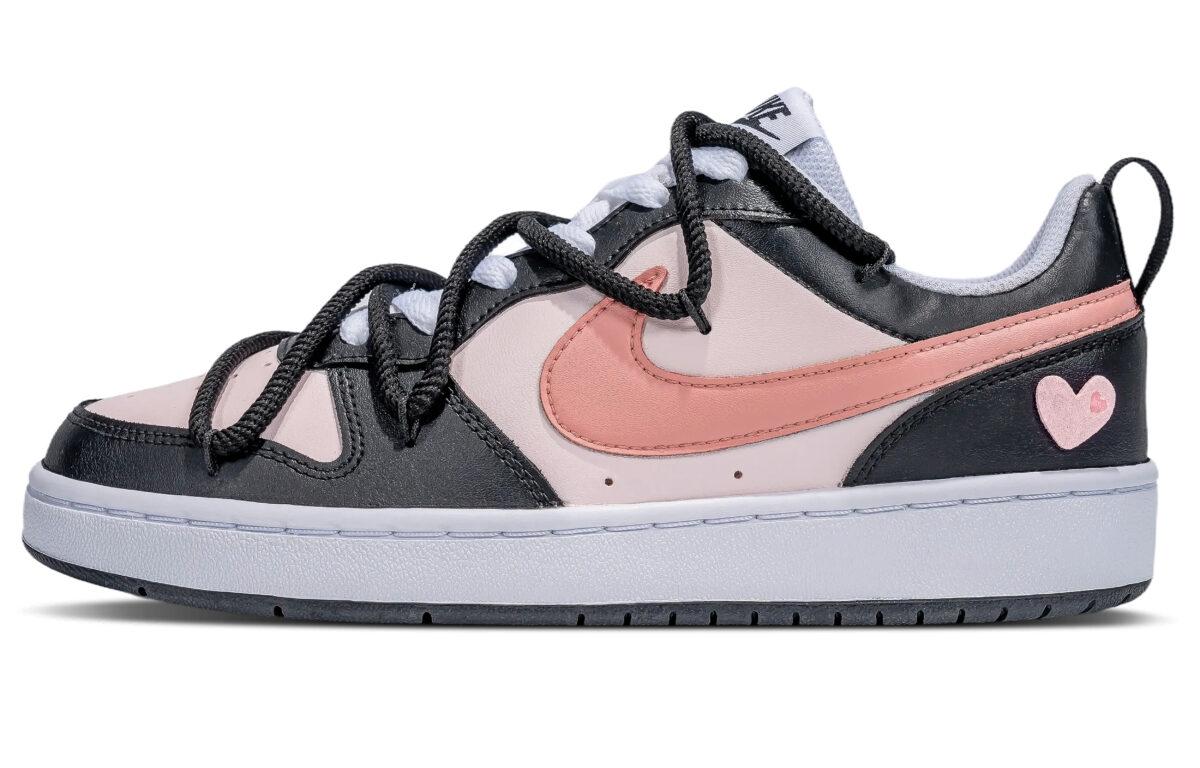 

Кеды унисекс Nike Court Borough Low 2 GS черные 38 EU, Черный, Court Borough Low 2 GS