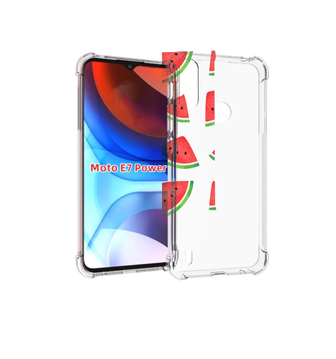 

Чехол MyPads арбузики для Motorola Moto E7 Power, Прозрачный, Tocco