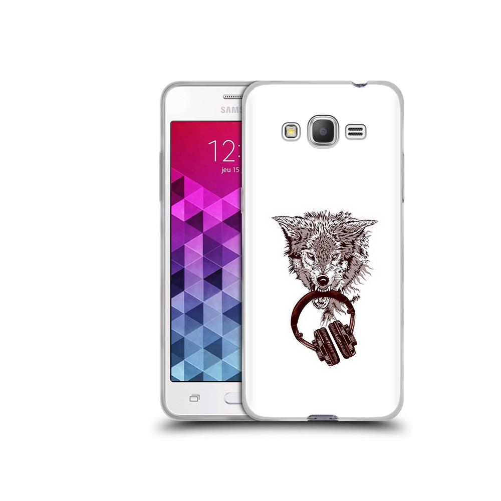 

Чехол MyPads Tocco для Samsung Galaxy Grand Prime дикий волк, Прозрачный, Tocco
