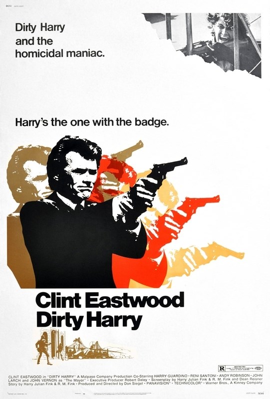 

Постер к фильму "Грязный Гарри" (Dirty Harry) Оригинальный 68,6x101,6 см