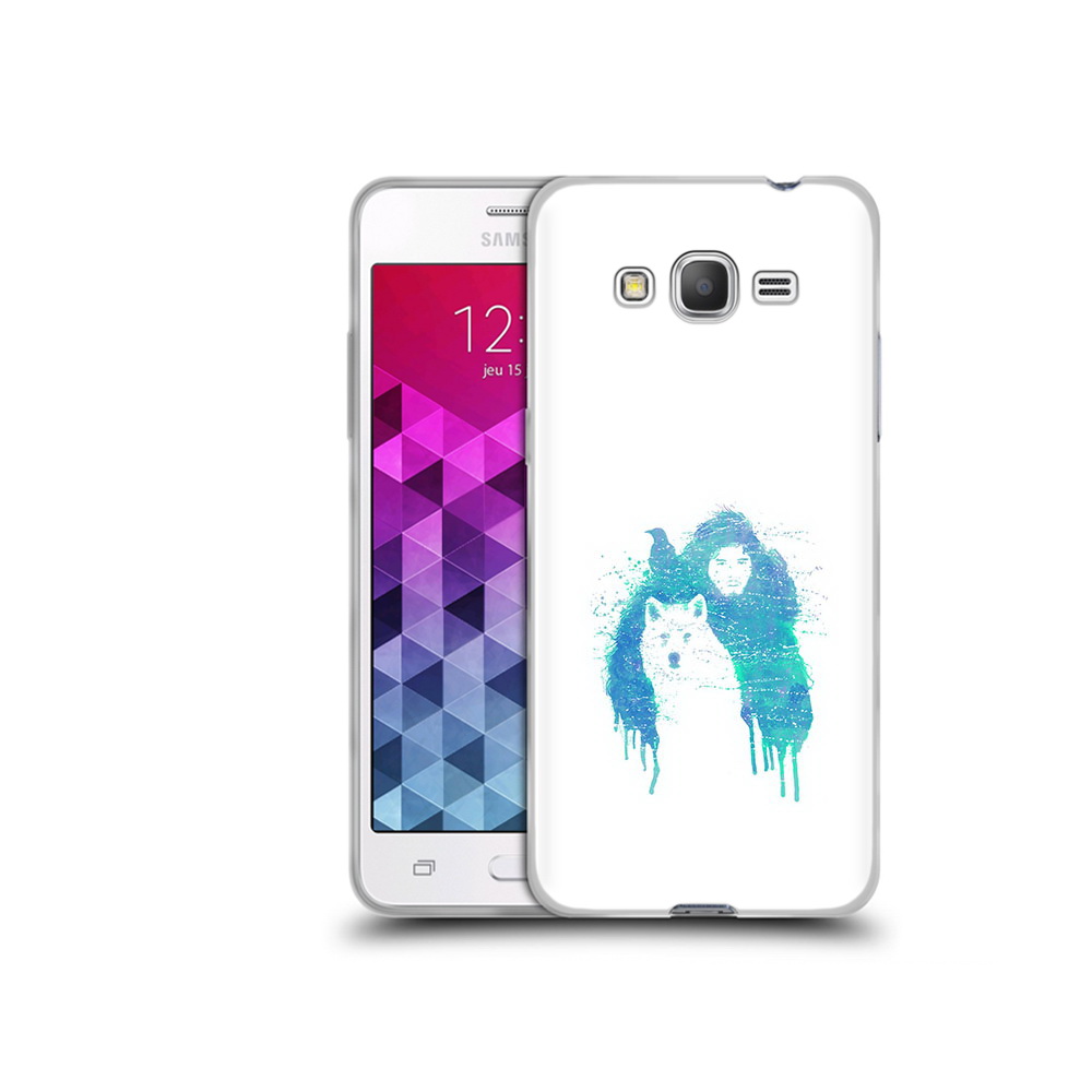 

Чехол MyPads Tocco для Samsung Galaxy Grand Prime джон сноу, Прозрачный, Tocco