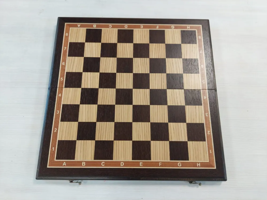 Шахматная доска без фигур Турнирная 41 5 см интарсия