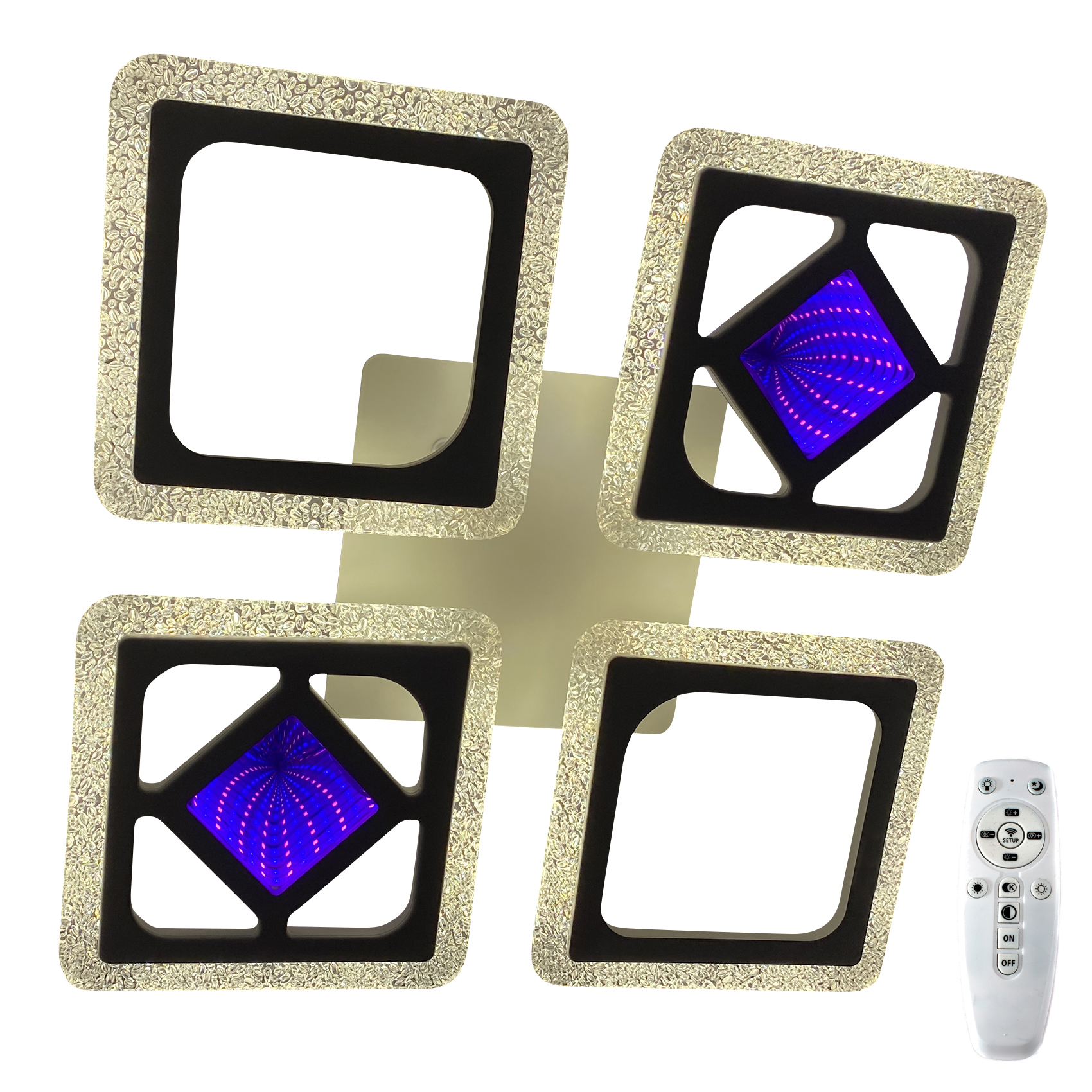 фото Люстра потолочная светодиодная sl802/4p 3d white studio led