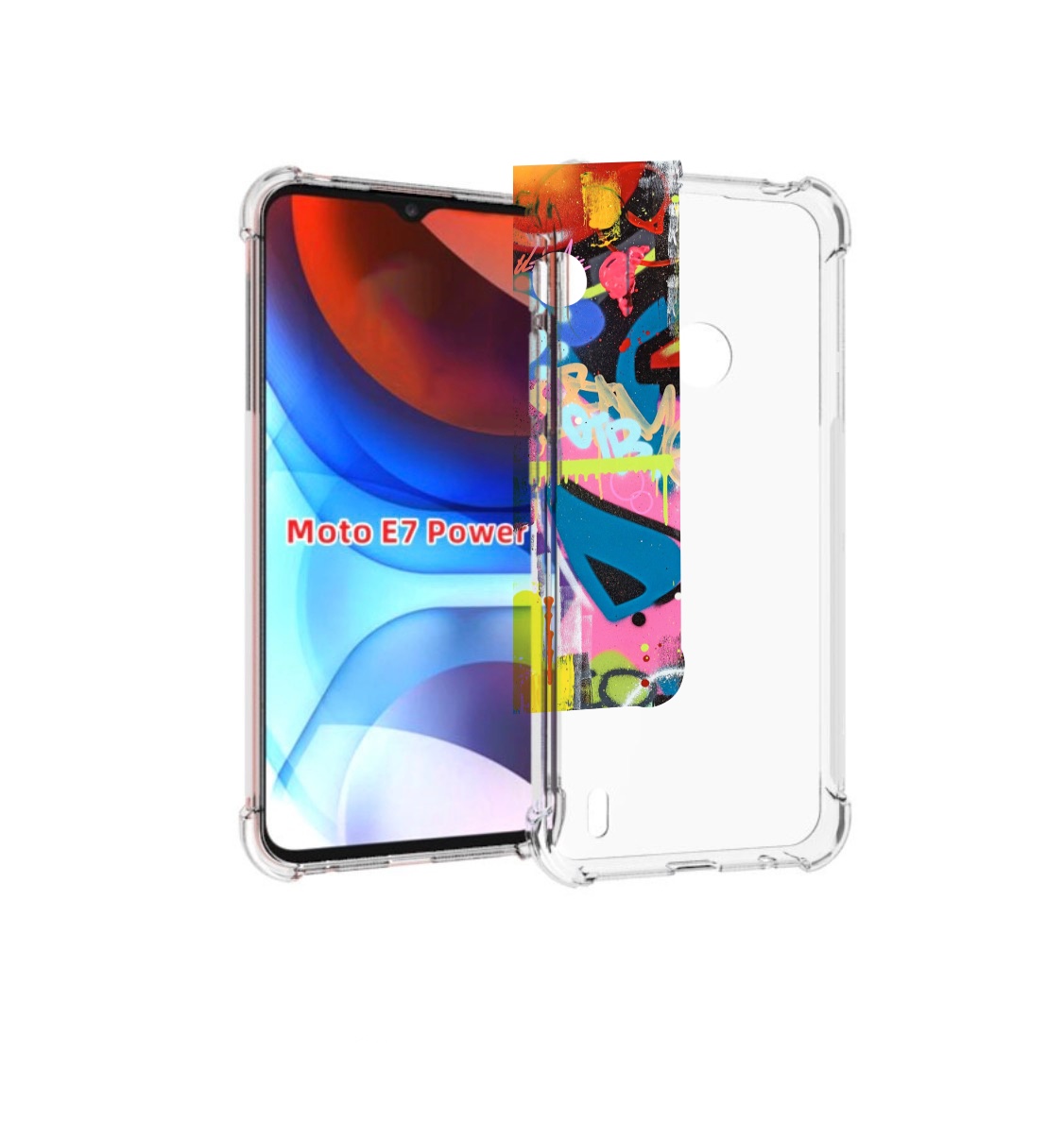 

Чехол MyPads абстракция-графити для Motorola Moto E7 Power, Прозрачный, Tocco