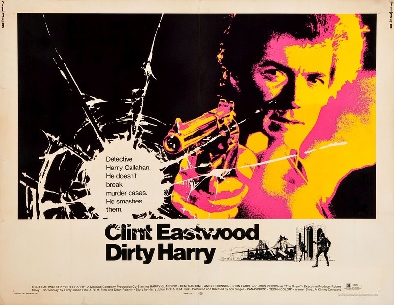 

Постер к фильму "Грязный Гарри" (Dirty Harry) Оригинальный 101,6x76,2 см