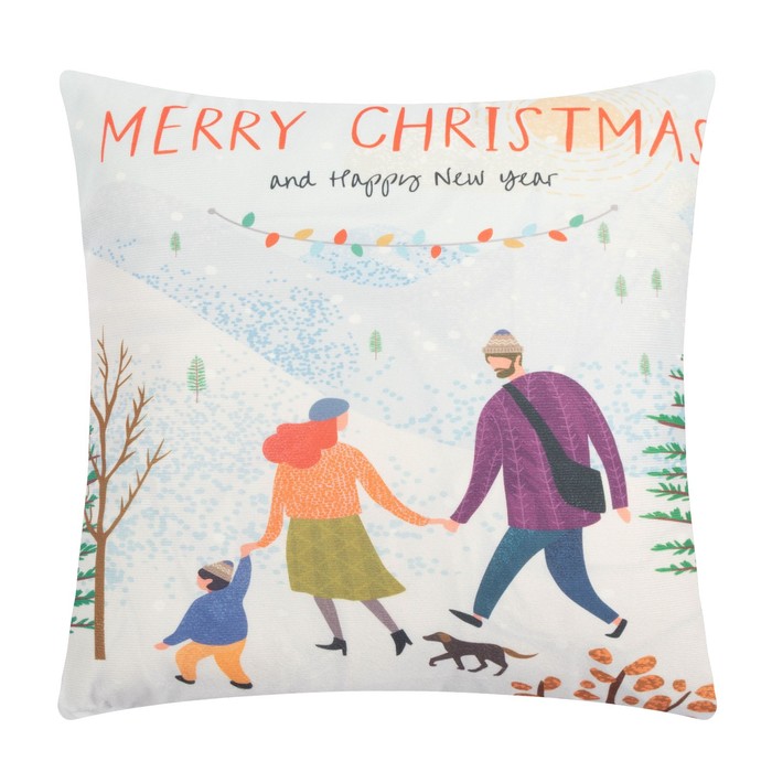 

Чехол на подушку Этель "Merry Christmas" 40 х 40 см, 100% п/э
