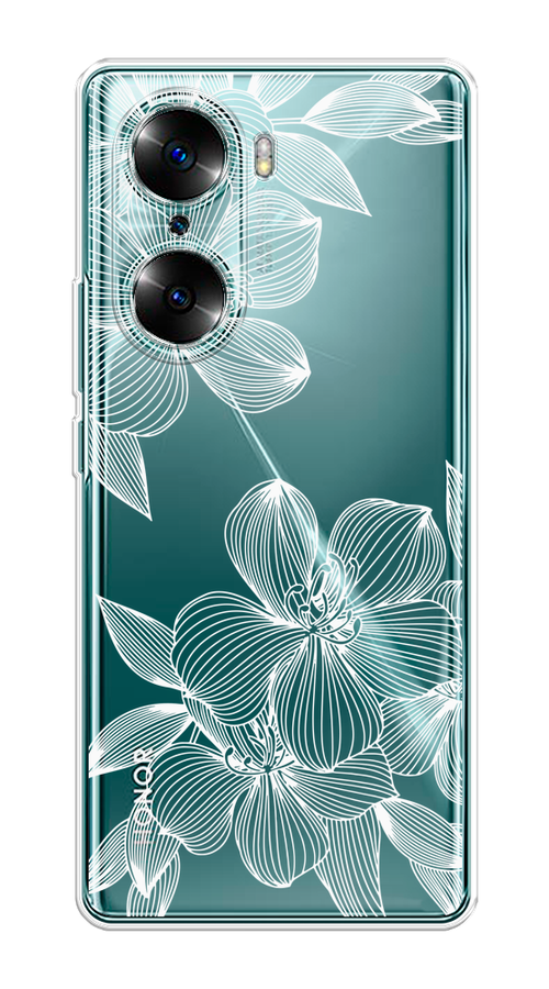 

Чехол на Honor 60 "Крокус", Белый;прозрачный, 6106650-1