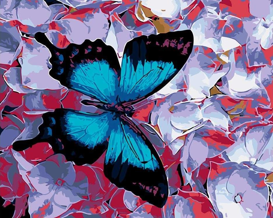 фото Картина по номерам живопись по номерам бабочка, 40x50