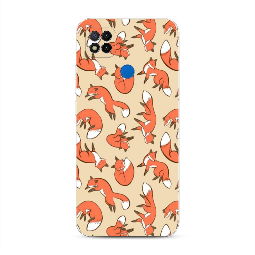 

Чехол Awog на Xiaomi Redmi 9C "Лисички фон", Разноцветный, 39050-3