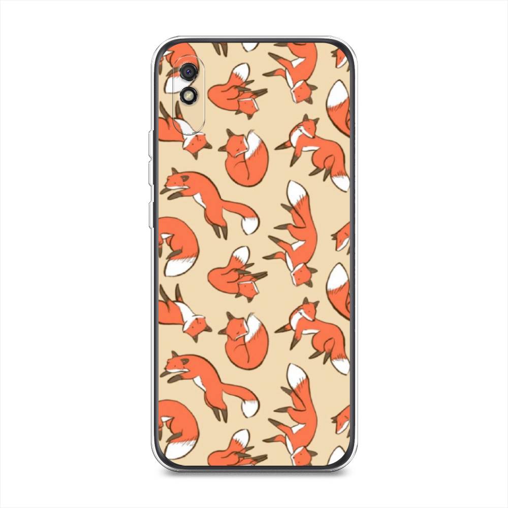 

Чехол Awog на Xiaomi Redmi 9A "Лисички фон", Разноцветный, 38950-3