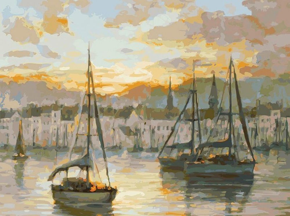 

Картина по номерам Белоснежка Вечерний бриз, 30x40, Вечерний бриз