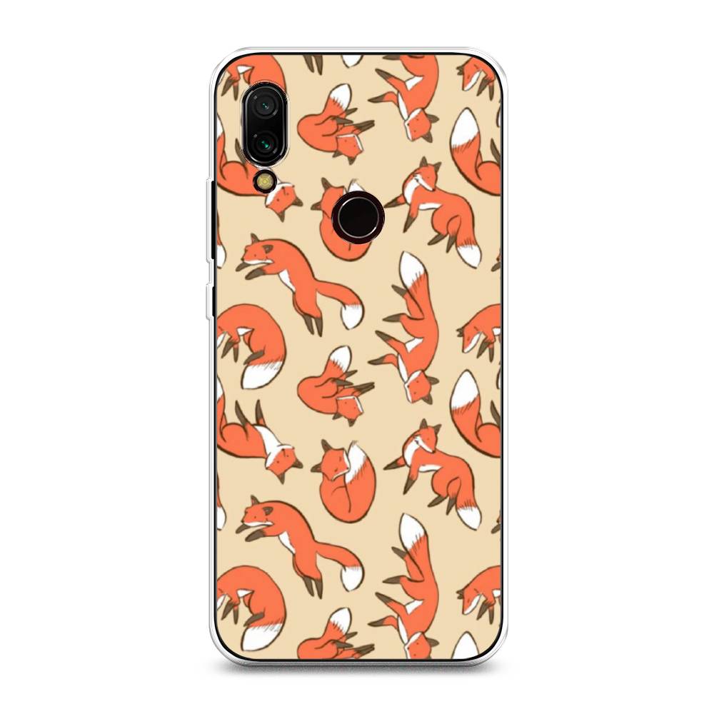 

Чехол Awog на Xiaomi Redmi 7 "Лисички фон", Разноцветный, 35050-3