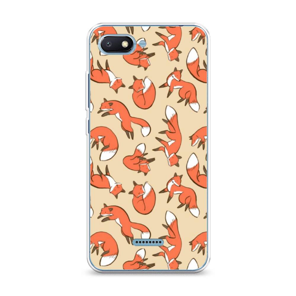 

Чехол Awog на Xiaomi Redmi 6A "Лисички фон", Разноцветный, 34150-3