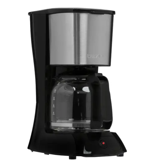 Кофеварка капельного типа DEXP DCM-1500 Silver, Black кофеварка капельного типа dexp dcm 0500 серая черная