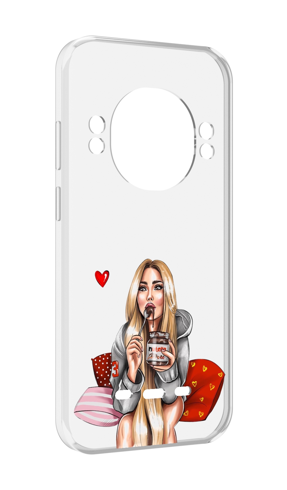 

Чехол MyPads любительница-нутеллы женский для UleFone Power Armor 16 Pro, Прозрачный, Tocco