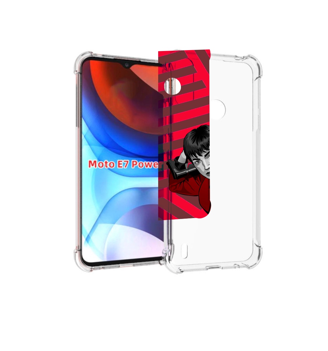 

Чехол MyPads Токио-бумажный-дом для Motorola Moto E7 Power, Прозрачный, Tocco