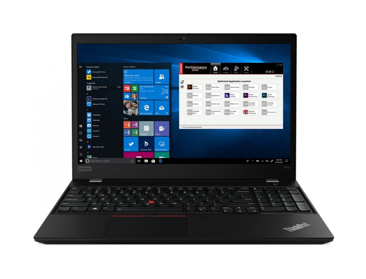 фото Ноутбук lenovo thinkpad p15s gen 1 black (20t40043rt)