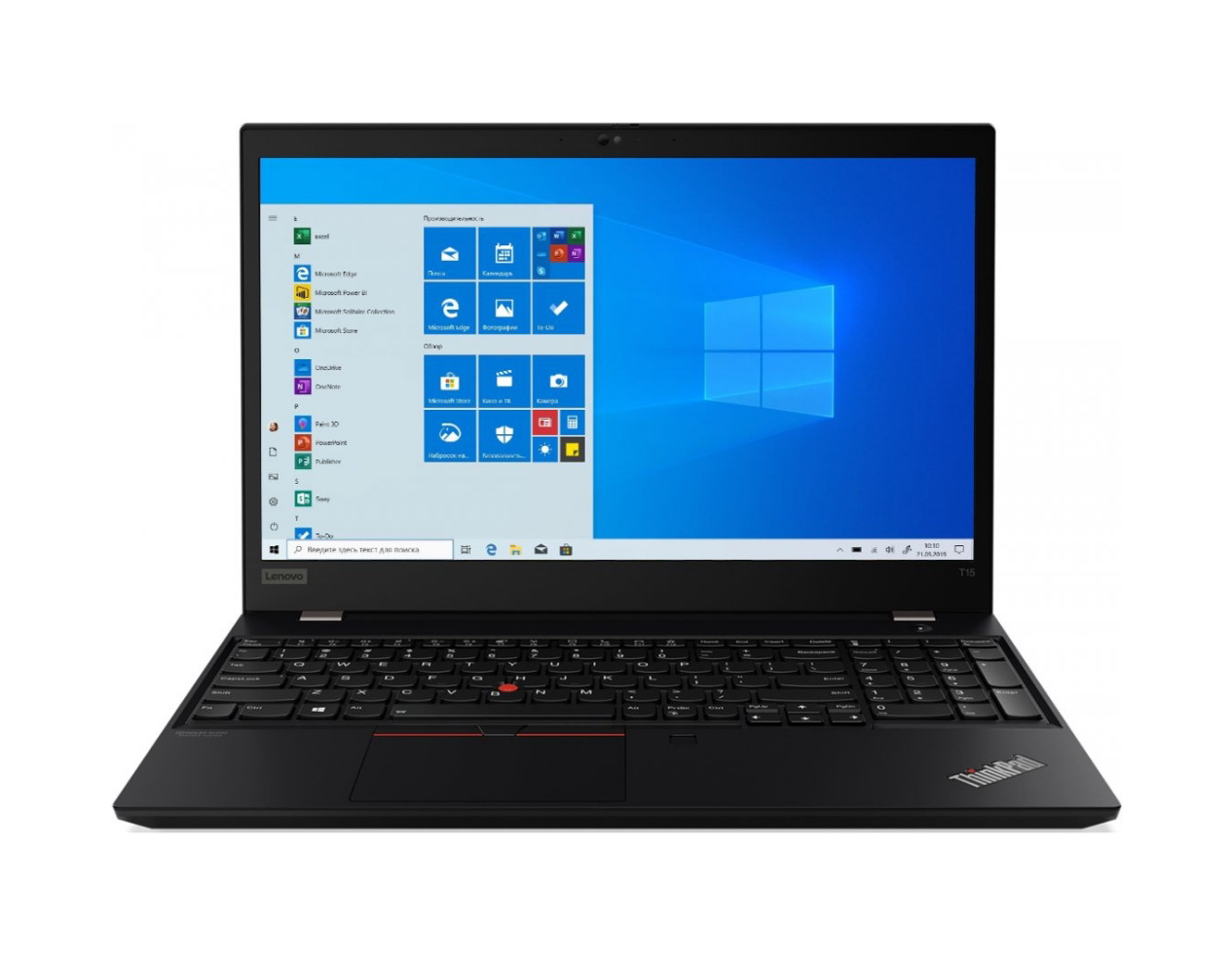 фото Ноутбук lenovo thinkpad t15 gen 1 black (20s60022rt)