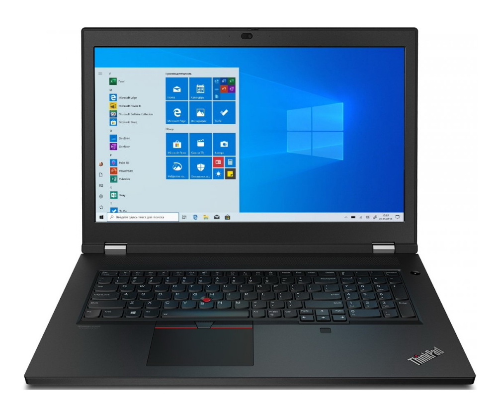 фото Ноутбук lenovo thinkpad p17 gen 1 black (20sn002srt)