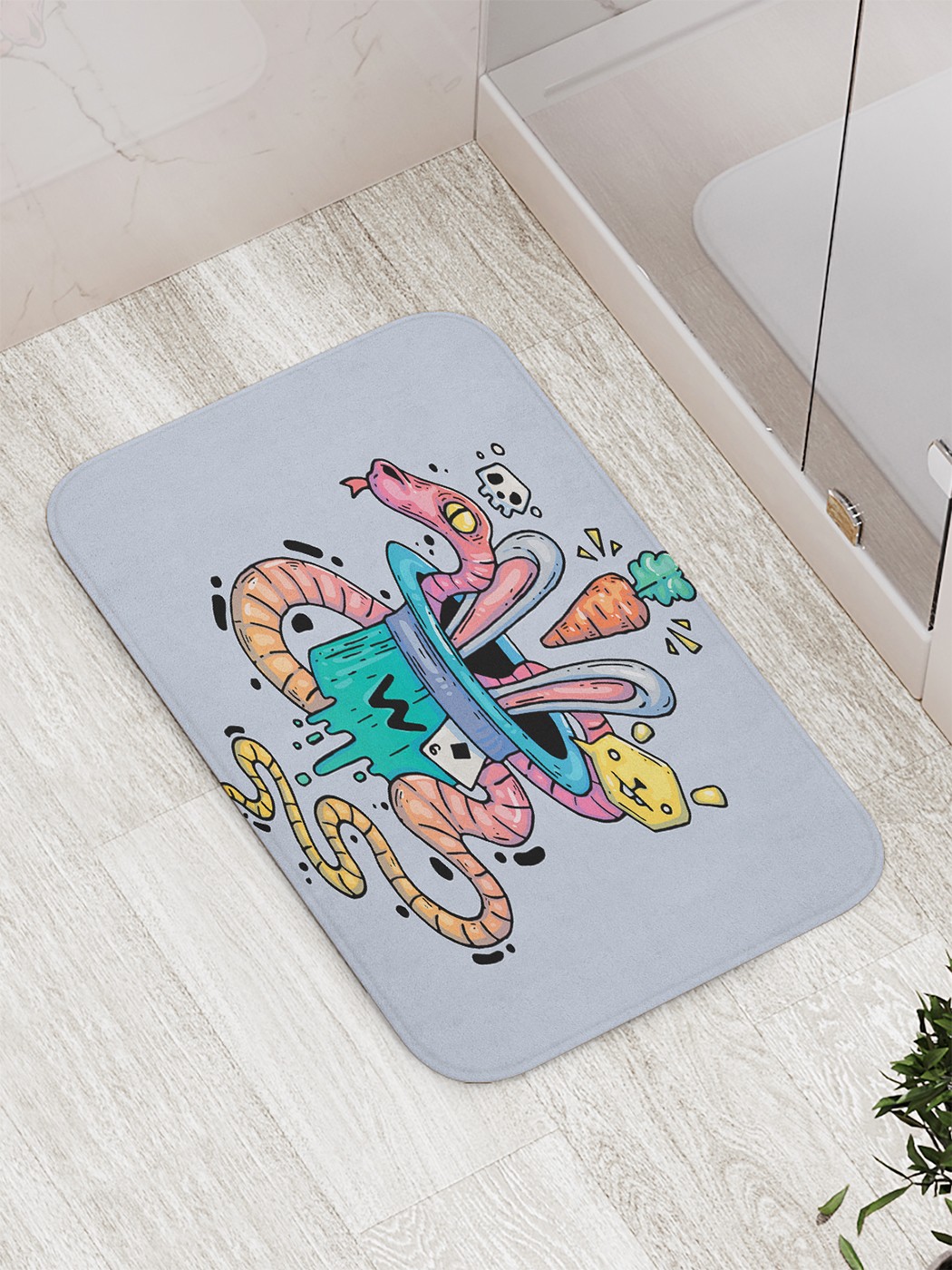 

Коврик противоскользящий для ванной, сауны, бассейна, 77х52 см bath_83168 JoyArty