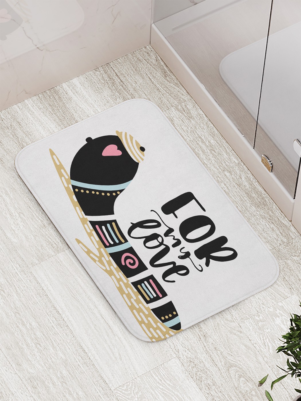

Коврик противоскользящий для ванной, сауны, бассейна, 77х52 см bath_83166 JoyArty