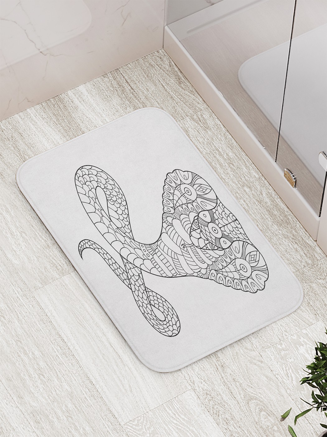 

Коврик противоскользящий для ванной, сауны, бассейна, 77х52 см bath_83159 JoyArty