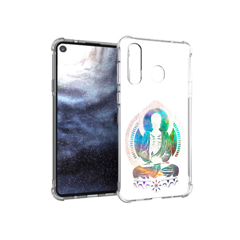 

Чехол MyPads Tocco для Samsung Galaxy A8s умный скелет (PT124633.501.653), Прозрачный, Tocco