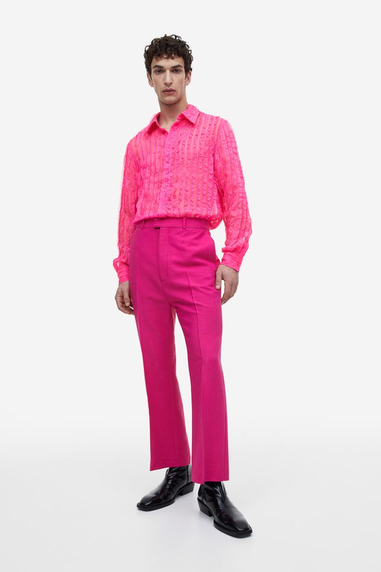 

Рубашка мужская H&M 1143378001 розовая L (доставка из-за рубежа), 1143378001