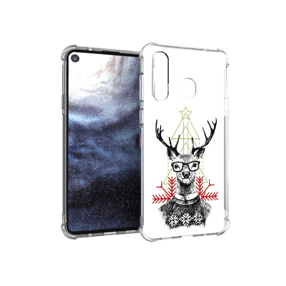 

Чехол MyPads Tocco для Samsung Galaxy A8s умный олень (PT124633.501.652), Прозрачный, Tocco