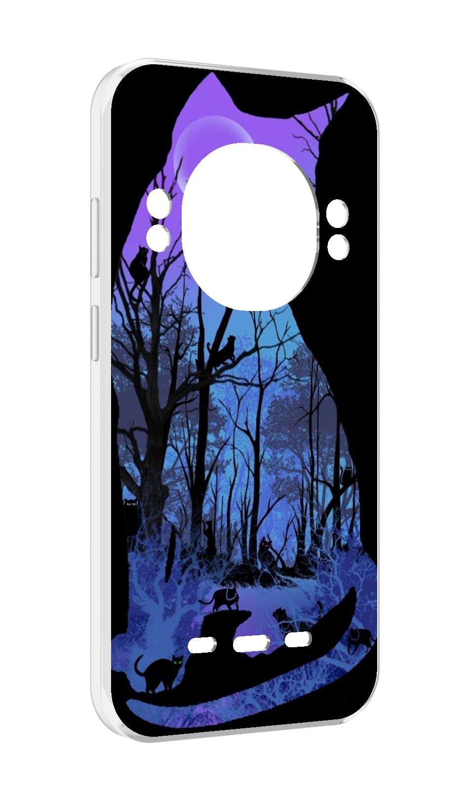 

Чехол MyPads лес внутри кота для UleFone Power Armor 16 Pro, Прозрачный, Tocco