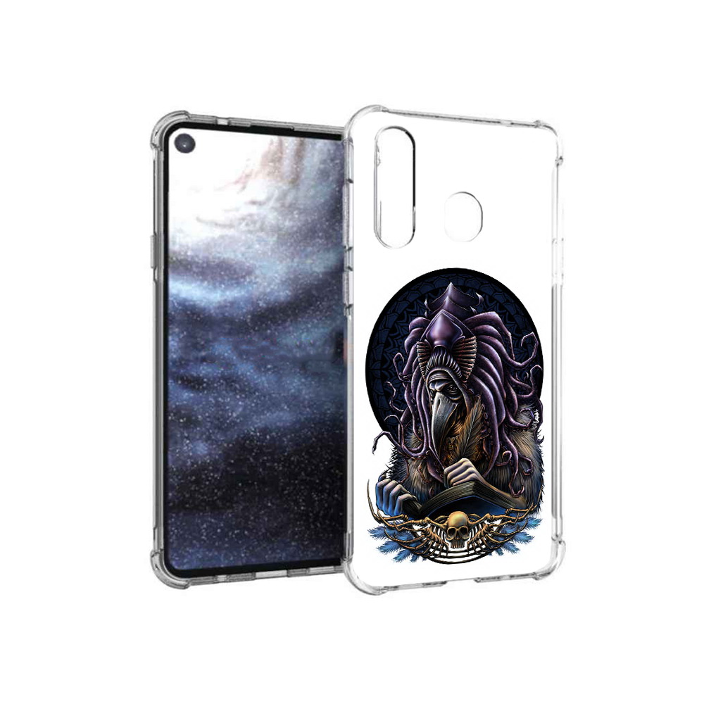 

Чехол MyPads Tocco для Samsung Galaxy A8s умный ворон (PT124633.501.650), Прозрачный, Tocco