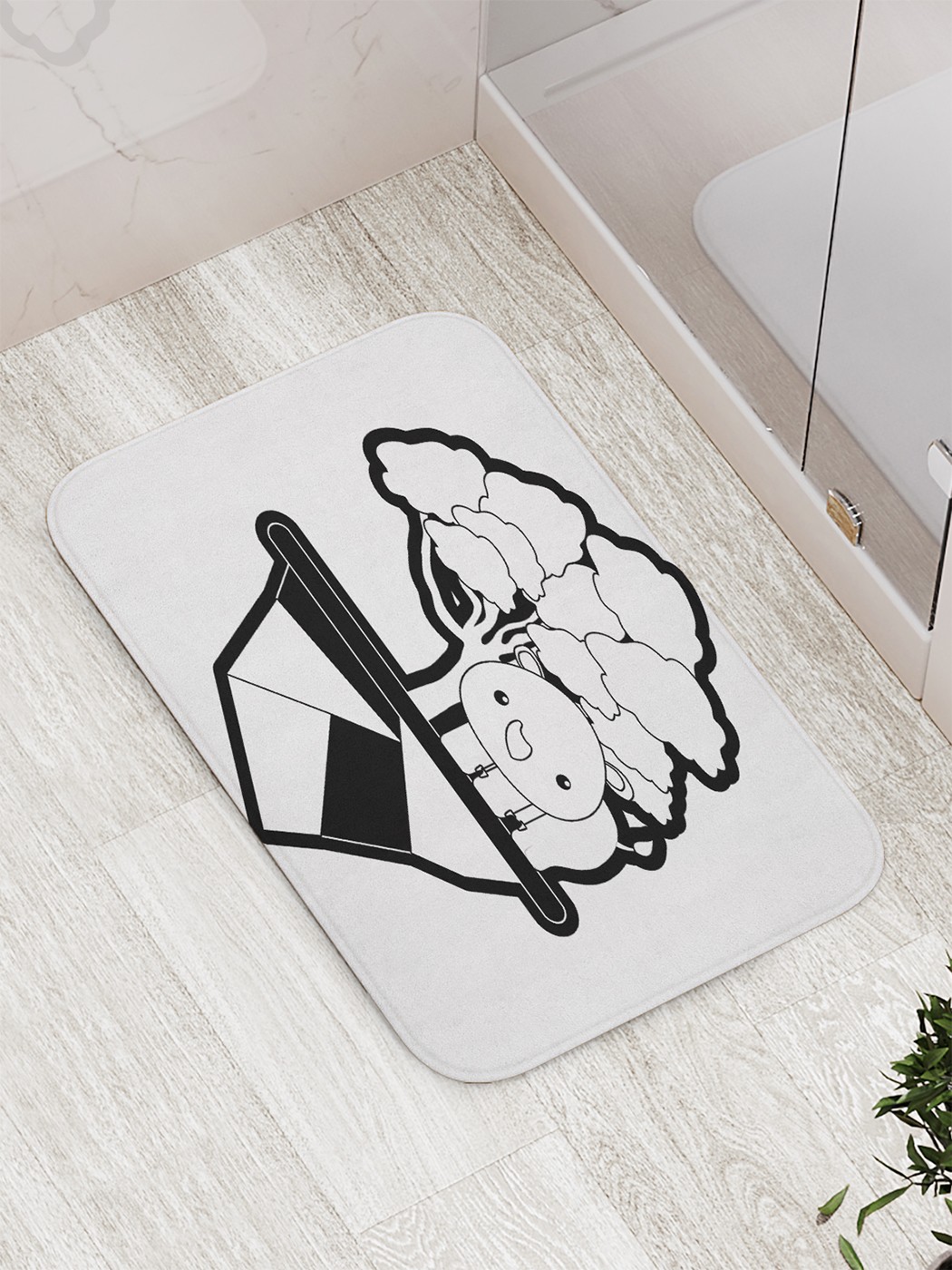 

Коврик противоскользящий для ванной, сауны, бассейна, 77х52 см bath_83082 JoyArty