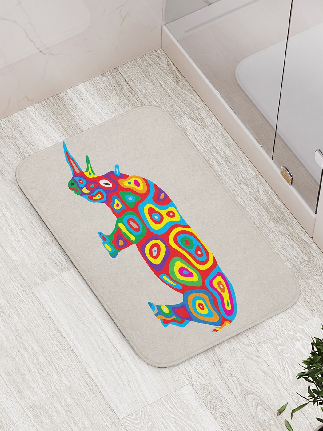 

Коврик противоскользящий для ванной, сауны, бассейна, 77х52 см bath_83080 JoyArty