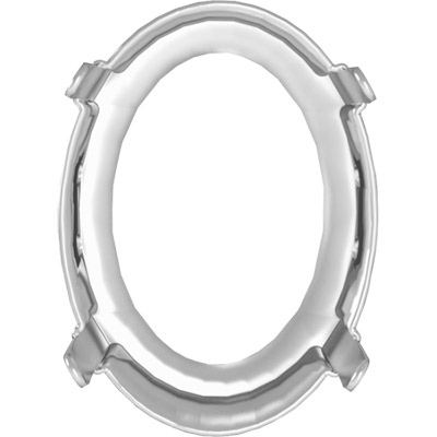 

Оправа для страз Swarovski silver 14x10,5 мм 4 шт под серебро