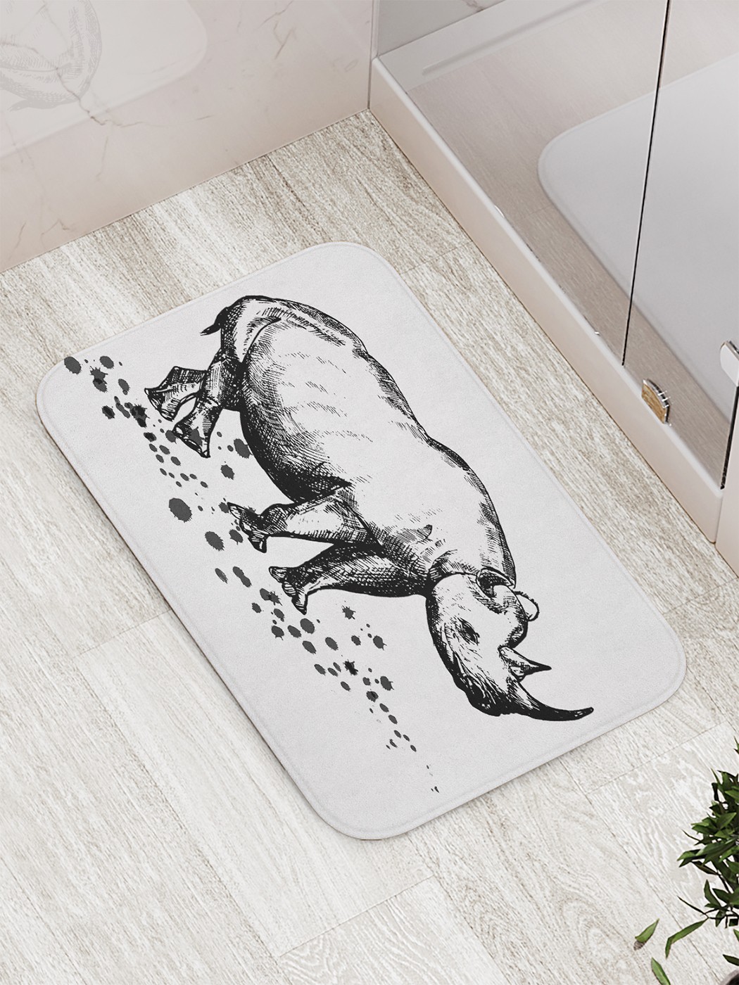 

Коврик противоскользящий для ванной, сауны, бассейна, 77х52 см bath_83078 JoyArty
