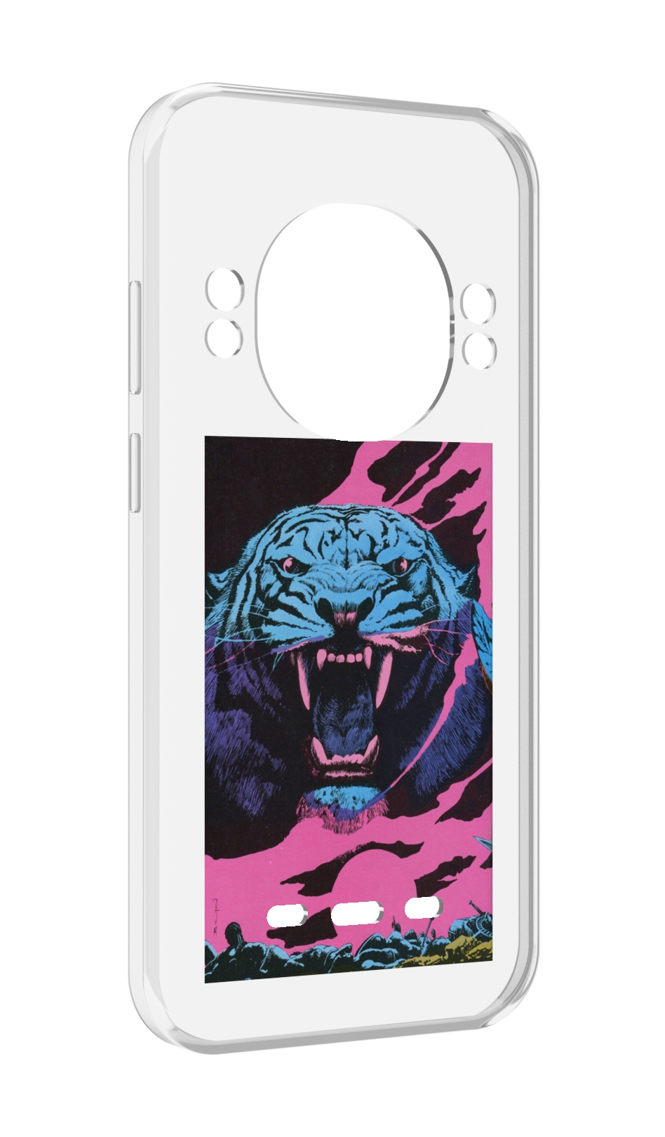 

Чехол MyPads лев с розовыми зубами для UleFone Power Armor 16 Pro, Прозрачный, Tocco