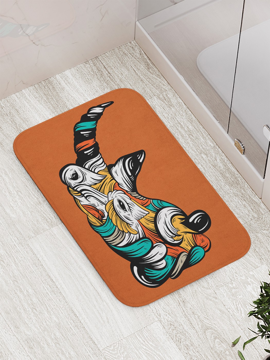 

Коврик противоскользящий для ванной, сауны, бассейна, 77х52 см bath_83072 JoyArty
