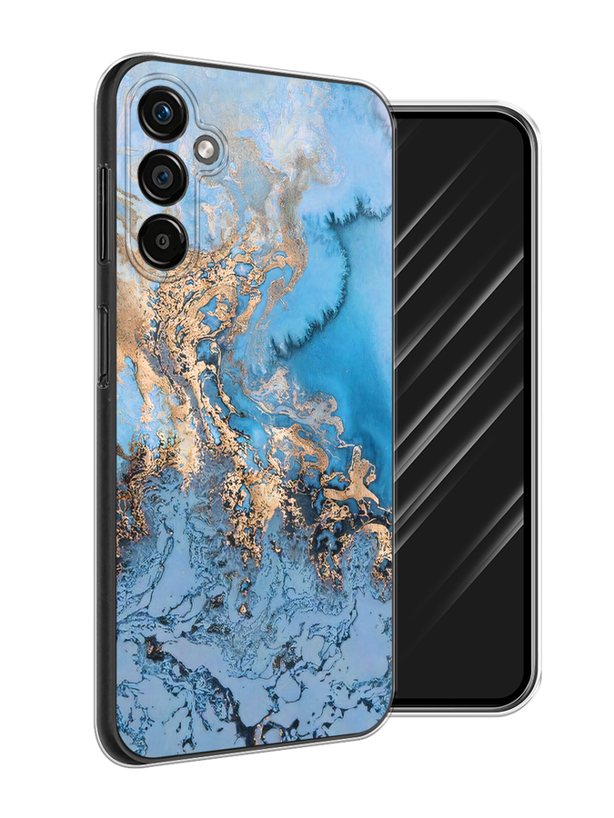 

Чехол Awog на Samsung Galaxy A25 5G "Морозная лавина синяя", Серебристый, 2108550-3